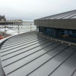 Metal Roofing on the Coast- Aberystwyth Bandstand Roof in Nedzink by Kingsley Roofing