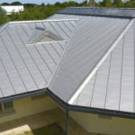 replacement standing seam roof in zinc with pvs