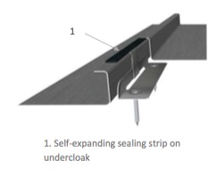 standing seam zinc roof seam sealing