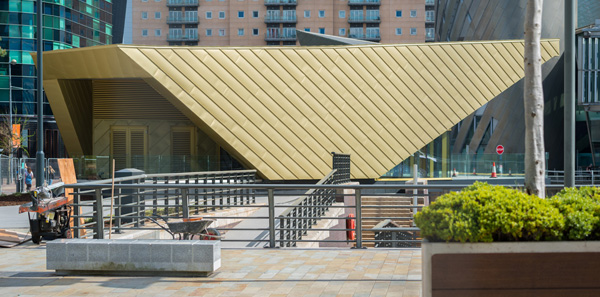 Alchemist Salford Gold Zinc Cladding