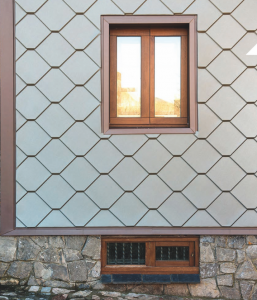 Square tile zinc shingles