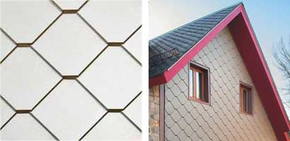 Square tile zinc shingles by elZinc