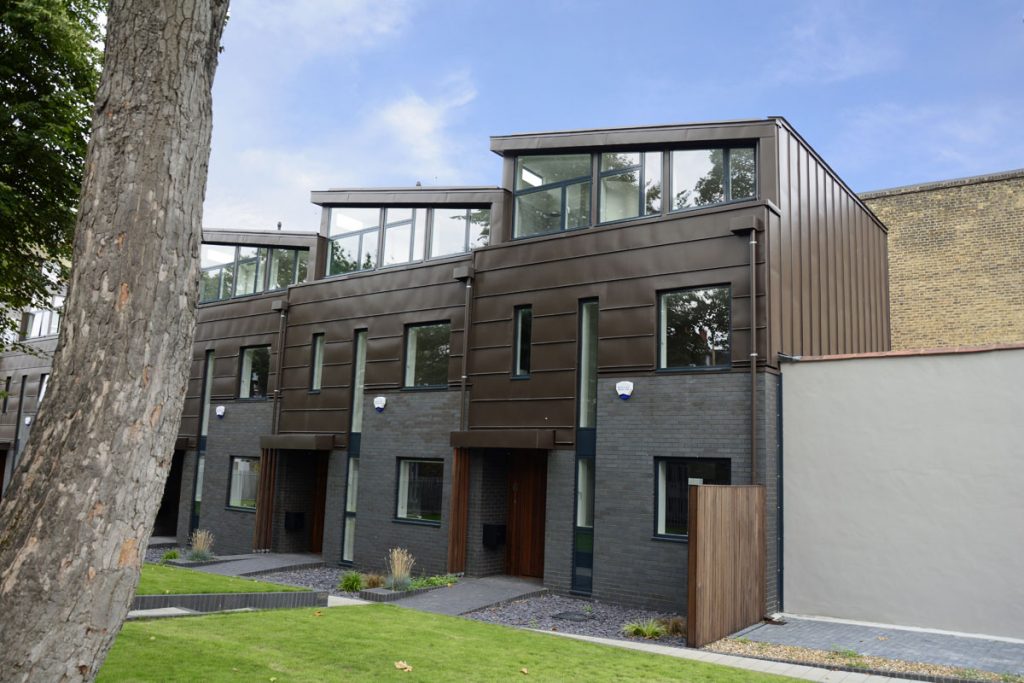 Brown Zinc Townhouses Church Walk Stoke Newington