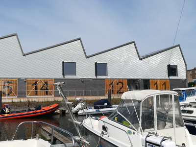 Evocative Zinc Roofing and Shingle Cladding at Lady Bee Enterprise Centre