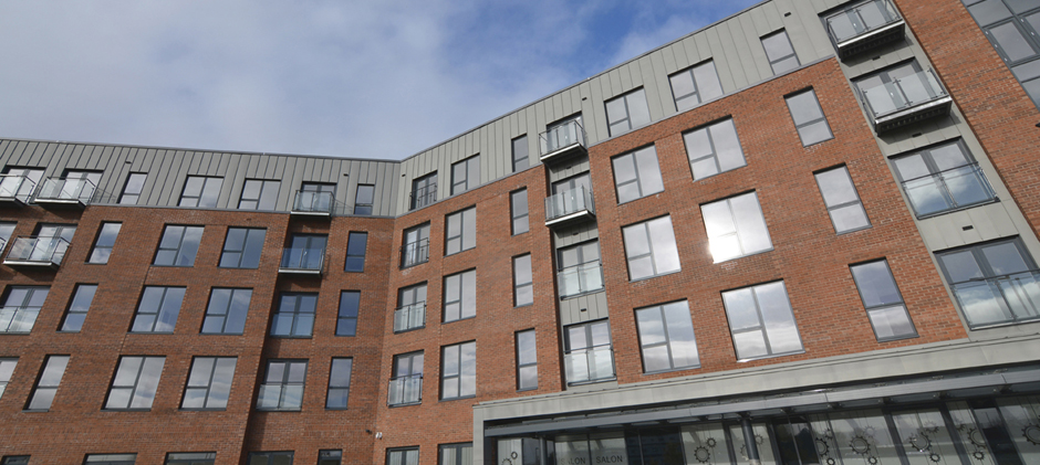 Zinc Cladding at Foundry Wharf Extra Care St Helens