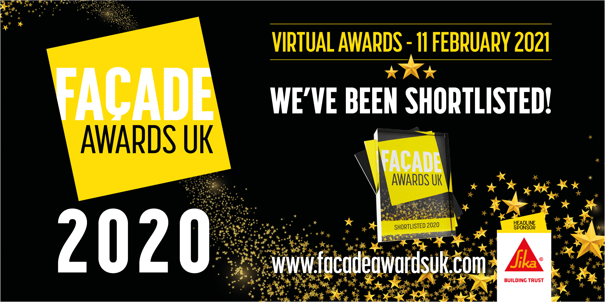 Facade Awards Banner - We've been Shortlisted!