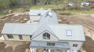 Warm Roof Construction - Zinc roof with vapour control layer