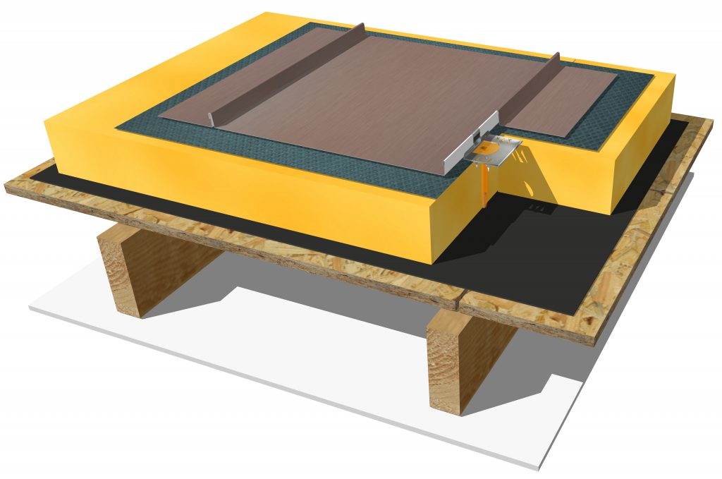 Warm roof construction with vapour control layer