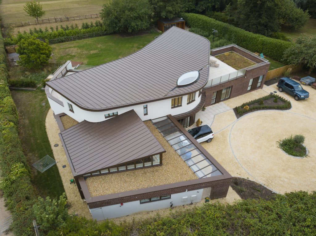 Rooflight with a moat gutter